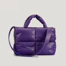 Fashion Large Tote Padded Handbags Designer Quilted Women Shoulder Bags Luxury Nylon Down Cotton Crossbody Bag Winter Purse 2022