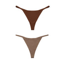 DM Ice Silk Women Panties Underwear Fitness Sports Seamless Cotton Female Lingerie Sexy T-back G-string Thong Woman Underwear