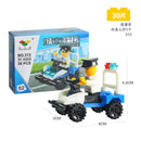 Mini Transportation tank plane Car Educational Assembled Models Building Blocks Compatible small Bricks toys for children