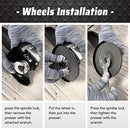 APLMAN Angle Grinder Tool ,6Amp Motor Driver, Metal Grinder 4-1/2 inch 10500RPM For Fast Stock Adjustable Side Handle