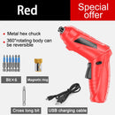 Electric Screwdriver Battery Rechargeable Cordless Screwdriver Powerful Impact Wireless Screwdriver Drill Electric Screw Driver