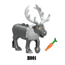 MOC City Animal Building Block Figures Goat Sheep Dog Lion Panda Cheetah Parrot DIY Farm Street View Accessories Bricks Toy Gift