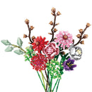 Fomantic Flower Bouquet Rose Orchid Building Block Bricks Toy DIY Potted Illustration Holiday Girlfriend Christmas Gifts 10286