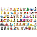 Disney 4cm Children Anime figure Building Blocks Kid Gift Toy Model Mini City Movies Characters Figurine Compatible With Lego