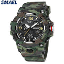 Sport Watch Military Watch For Men Alarm Clock Stopwatch LED Digital Back Light Dual Time Display 8008 Men&