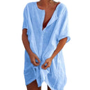 Hot 2021 Cotton Tunics for Beach Women Swimsuit Cover-ups Woman Swimwear Beach Cover up Beachwear Mini Dress Sai de Praia Drop