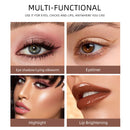 QIBEST Pearlescent Silkworm Eyeshadow Pen Lasting Waterproof Shiny Pigment Cosmetics Glitter Matte Nude Eye Shadow Pencil Makeup