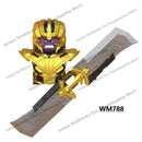 WM blocks 6052 6055 6056 6061 6063 6068 6071 6132 Disney anime bricks mini action toy figures Assemble blocks kids toys gifts