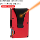 DIENQI Carbon Fiber Card Holder Mini Slim Wallet Men Aluminum Metal RFID Magic Wallet Small Thin Male Purses Money Bag Vallet