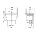Latching Rocker Switch Power Switch I/O 4 Pins with Light 16A 250VAC 20A 125VAC KCD4