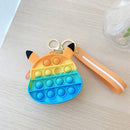 Hot Fidget Toys 2022 Push Bubbles Toy Rainbow Unicorns Premium Girls Push Bubble Bag Adult Antistress Squeeze Squishy Gifts