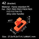 Mini Fast Wire Cable Connectors Universal Compact Conductor Spring Splicing Wiring Connector Push-in Terminal Block P421 F12