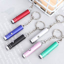 Multi-function Portable Mini LED Flashlight Keychain Aluminum UV Light Currency Detector Lamp Key Chains Torch with Battery