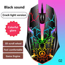 1200DPI USB Wired Gaming Mouse Optical Computer Mouse for PC Laptop 3 Keys Ergonomic Mice Led Light Night Glow Mechanical Mouse