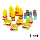 Food Building Blocks City Friend Accessories Bread Chips Roast Chicken Pizza Hot Dog Fish Fruit Carrot Basket Classic DIY Bricks