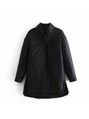 Icclek Women's Shirts Jackets Thin Parka Oversize Shirt Coats Femme Armygreen Outerwear Coats Bf Long Sleeve Khaki Coat 2022 New