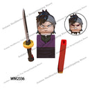 WM6116 WM6137 WM2344-A Demon Slayer Japanese Anime Uzui Tengen Rengoku Kyoujurou Tanjirou mini Action toy Figures Assemble toys