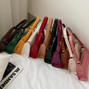 Crocodile Pattern PU Leather Handbag Female Shoulder Bag Fashion Ladies Armpit Bag Retro Casual Women Tote Small Clutch Dropship