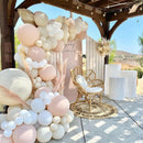 Macaron Pink Rose Balloon Garland Arch Kit Birthday Party Decorations Kids Latex Baloon Baby Shower Decor Globos