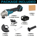 125mm M14 Brushless Electric Angle Grinder Grinding Machine Cordless Woodworking Polisher Power Tool For Makita 18V Battery