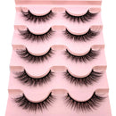 2022 New 5 pairs natural false eyelashes fake lashes long makeup 3d mink lashes eyelash extension mink eyelashes short eyelashes