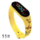 Pokemon Strap LED Electronic Watch Fashion Colorful Bracelet Touch Waterproof Anime Character Pikachu Educational Children&