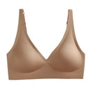 Seamless Ladies Underwear V-neck No Steel Ring Small Chest Gathered Adjustable Small Comfortable Thin Top Bra