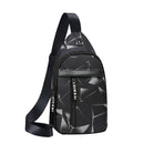 Men Anti Theft Chest Bag Shoulder Bags USB Charging Crossbody Package School Short Trip Messengers Bags Men&