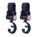 2pcs Baby Hanger Baby Bag Stroller Hooks Pram Rotate 360 Degree Baby Car Accessories Stroller Organizer Stroller Accessories