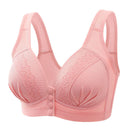 3PCS New Arrival Large Size Front Button Comfortable Gather Bra Breathable Thin Section Without Steel Ring Women Underwear 105