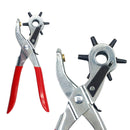 Leather Belt Hole Punch Plier Eyelet Puncher Revolve Sewing Machine Bag Setter Tool Watchband Strap Household leathercraft