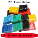 2:1,Heat Shrink Tubing,127/135/164/328/530/625 PCS,Insulated Polyolefin Sheathed,Electronic DIY Kit,Electrical Connection Tubing