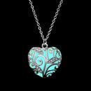FAMSHIN Fashion Silver Color Charm Luminous Pendant Necklace Women Moon Glowing Stone Necklace Christmas Necklaces Jewelry Gifts