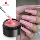 MSHARE 10ml Milky White Builder Nail Extension Gel Self leveling Nails Quick Building Clear Pink Nail Tips UV Led Gel Soak Off