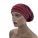 Candy Color Ladies Head Wraps Muslim Hijab Bonnets Fashion Headgear Trending Elastic Full Body Pleated Turban Cap for Women