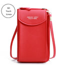 Women Bags Soft Leather Wallets Touch Screen Cell Phone Purse Crossbody Shoulder Strap Handbag for Female Cheap Women&