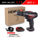 Electric Cordless Screwdriver Impact Drill 3 Functions Wireless Mini Lithium Battery Charging Hand Drill 21V 25V