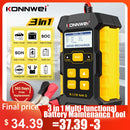 KONNWEI KW510 Full Automatic 12V Car Battery Tester Pulse Repair 5A Battery Chargers Wet Dry AGM Gel Lead Acid Car Repair Tool