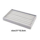 Hot Sales Fashion Portable Velvet Jewelry Ring Jewelry Display Organizer Box Tray Holder Earring Jewelry Storage Case Showcase