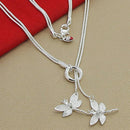 1pcs Korean Style Blue Crystal Moon Cat 925 Sterling Silver Jewelry Temperament Personality Clavicle Chain Necklaces