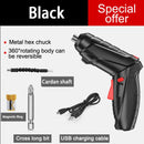 Electric Screwdriver Battery Rechargeable Cordless Screwdriver Powerful Impact Wireless Screwdriver Drill Electric Screw Driver
