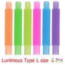 Pop Tube Sensory Toy Fidget Anti Stress Relieve Stretch Bellows Children Multicolor Squeeze Folding Pipe Autism ADHD Anxiety Toy