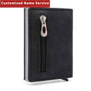 Customized 2022 Men Leather Wallet Rfid Anti-magnetic Credit Cards Holder Wallet With Organizer Coin Pocket & Money Clips Wallet