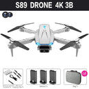 2022 New Mini Drone S89 pro 4k Profesional HD Dual Camera WiFi Fpv Drones Height Preservation Rc Helicopters Quadcopter Toys