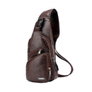Men Anti Theft Chest Bag Shoulder Bags USB Charging Crossbody Package School Short Trip Messengers Bags Men&