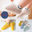 Cotton Baby Short Socks 5 Pairs Toddler Boys Girls Summer Mesh Thin Sock Kids Children Colorful Socks 5 pairs WMF043