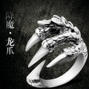 1pcs Titanium Steel Eagle Dragon Claw Halloween Skull Ring Hot Selling Men&