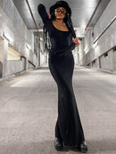 BOOFEENAA Strap Backless Long Maxi Dresses Party Club Vacation Outfits for Women Sexy Casual Summer Dress 2022 Wholesale C85CZ24