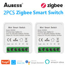 Tuya Zigbee / Wifi MINI Smart Switch 2 Way Control 16A Switch Tuya Smart Home Automation Sensor Works With Alexa Google Home