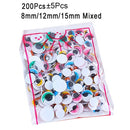 100pcs/200pcs Self-adhesive Googly Wiggle Eyes for DIY Scrapbooking Crafts Projects DIY Dolls Accessories Eyes Handmade Toys GYH